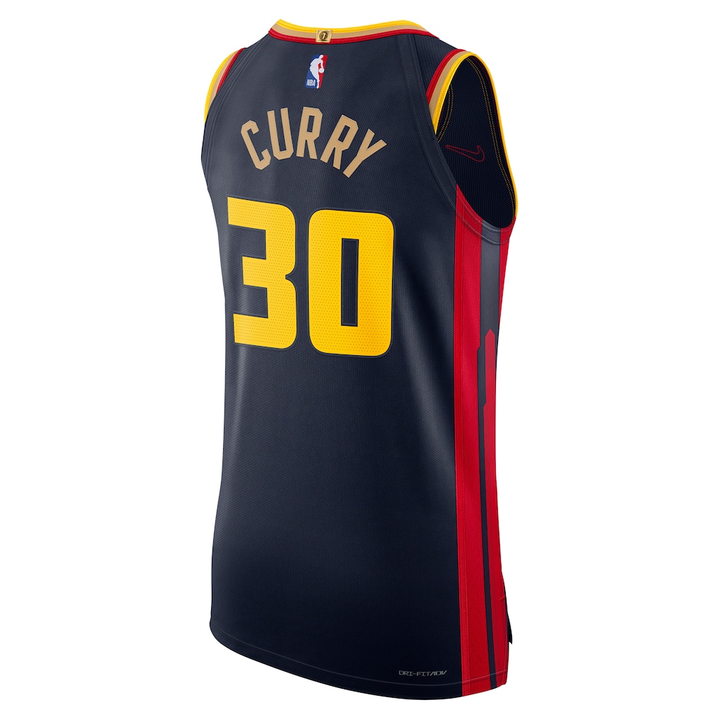 Stephen Curry Golden State Warriors Nike 2024/25 Authentic Navy Men City Edition Basketball Jersey