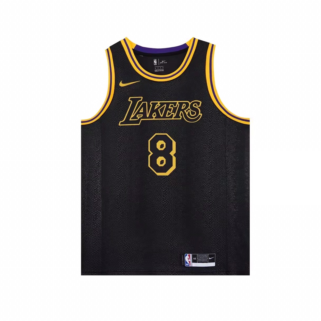 Kobe Bryant Los Angeles Lakers Nike Mamba Snakeskin Swingman Black City Edition Unisex Basketball Jersey