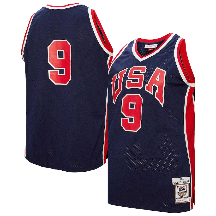 Michael Jordan USA Dream Team Mitchell & Ness 1984 Classic Authentic Navy Men Olympics Basketball Jersey