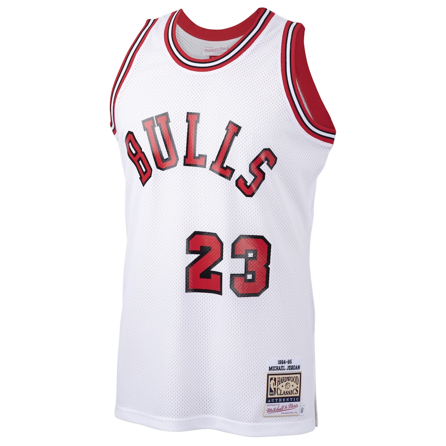 Michael Jordan Chicago Bulls Mitchell & Ness 1984/85 Classics Rookie Authentic White Men Throwback Basketball Jersey