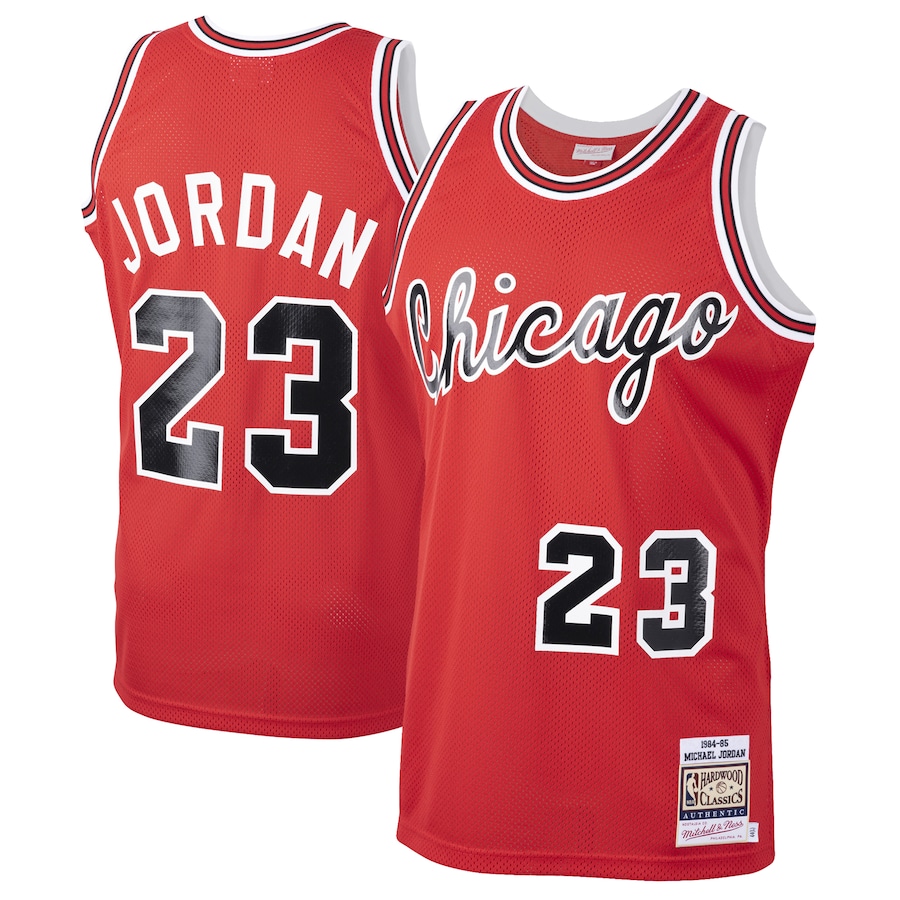 Michael Jordan Chicago Bulls Mitchell & Ness 1984/85 Classics Rookie Authentic Red Men Throwback Basketball Jersey