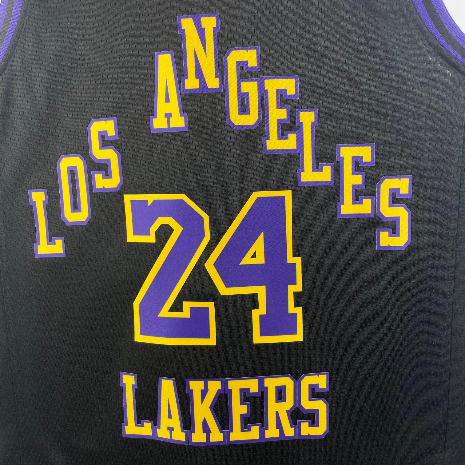 Kobe Bryant Los Angeles Lakers Nike Swingman #24 Black Fashion Edition Unisex Basketball Jersey