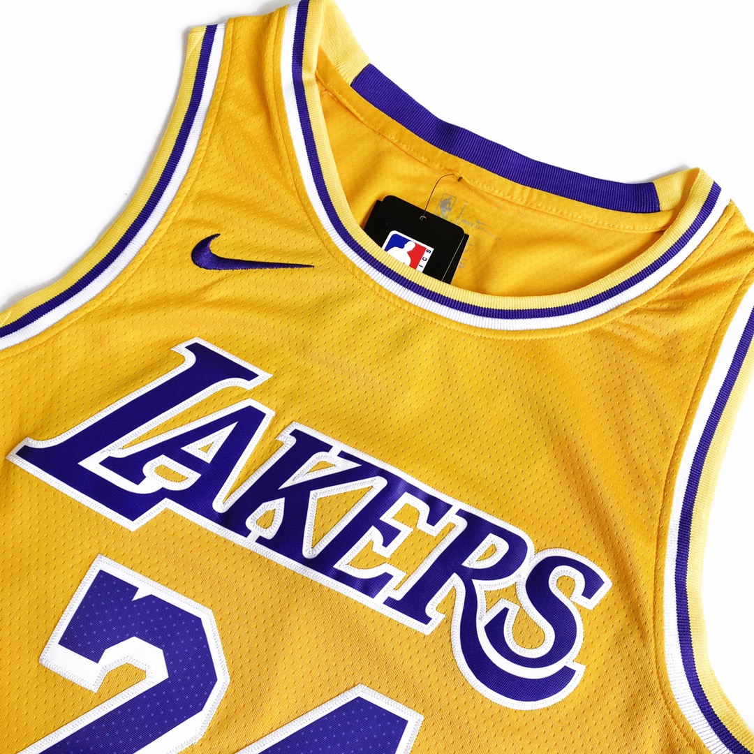 Kobe Bryant Los Angeles Lakers Nike Swingman #24 Gold Icon Edition Unisex Basketball Jersey