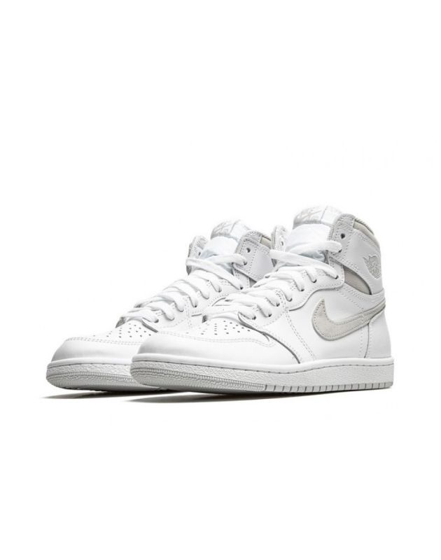 Jordan Air Jordan 1 Retro High 85 2021 Neutro Cinza Couro Sola de Borracha Tênis de Basquete Unissex BQ4422-100