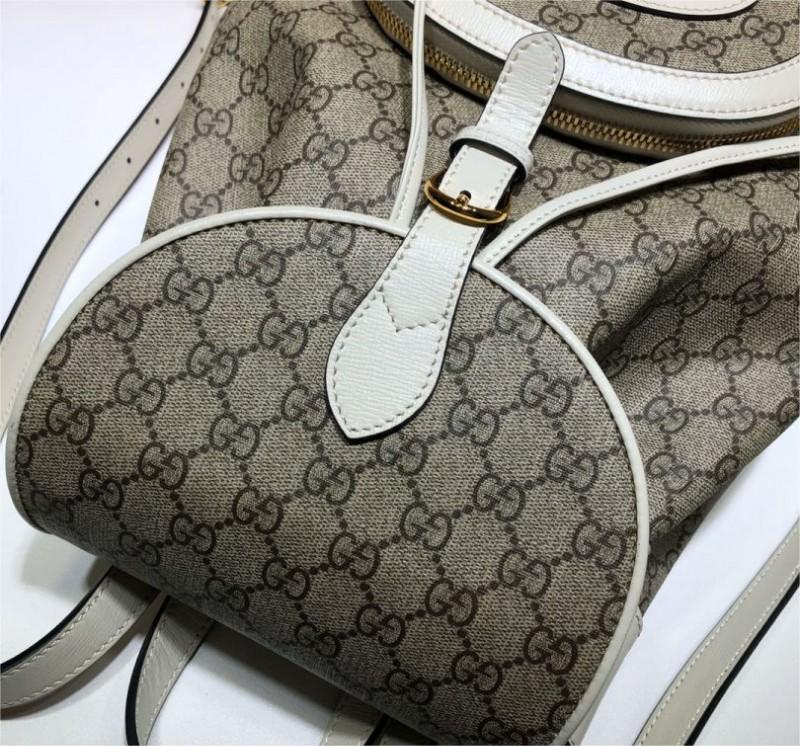 Gucci Horsebit 1955 Feminine GG Supreme piccolo beige tela zaino da donna 620849