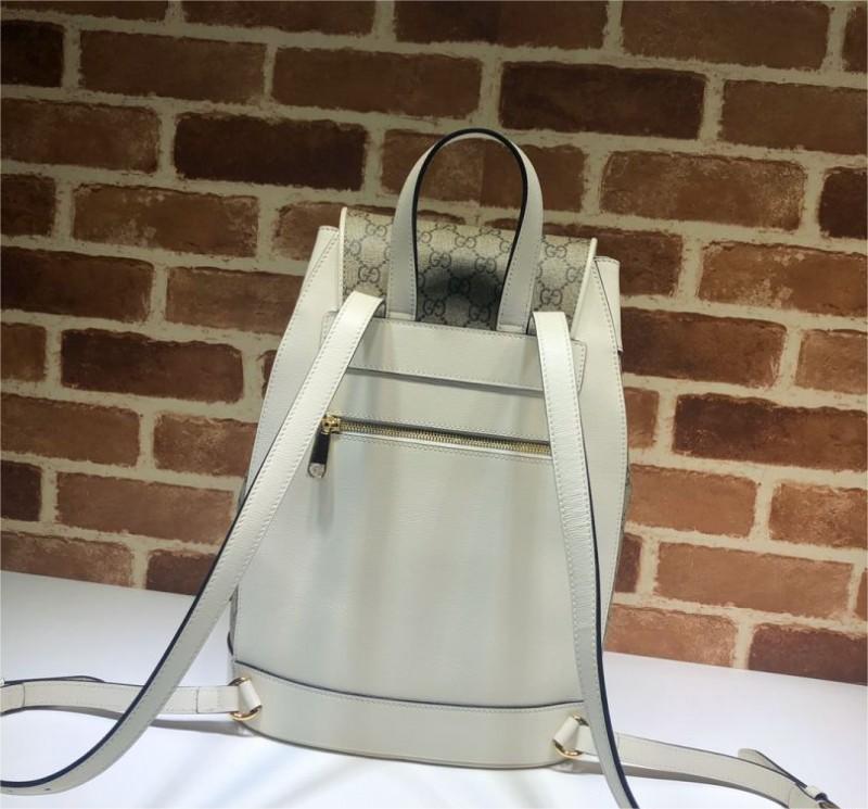 Gucci Horsebit 1955 Feminine GG Supreme piccolo beige tela zaino da donna 620849