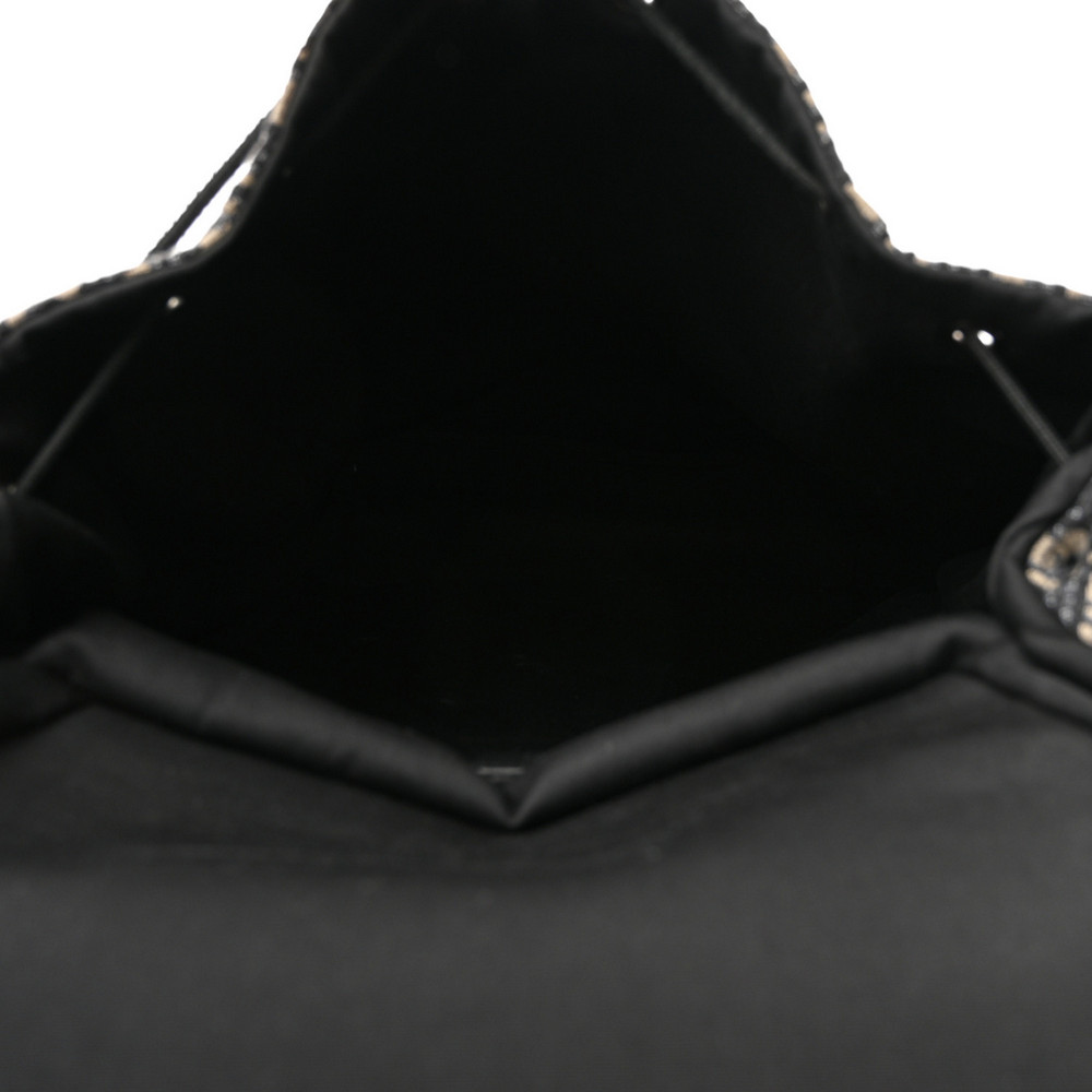 Christian Dior Explorer 標誌圖案中型深藍色帆布男女通用背包