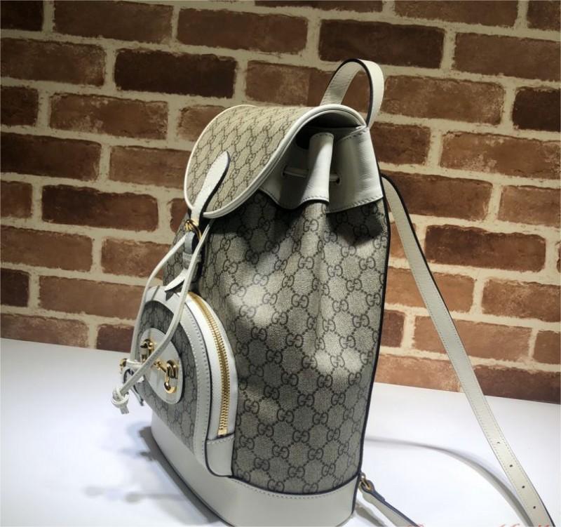 Gucci Horsebit 1955 Feminine GG Supreme Small Beige Canvas Women Daypack 620849
