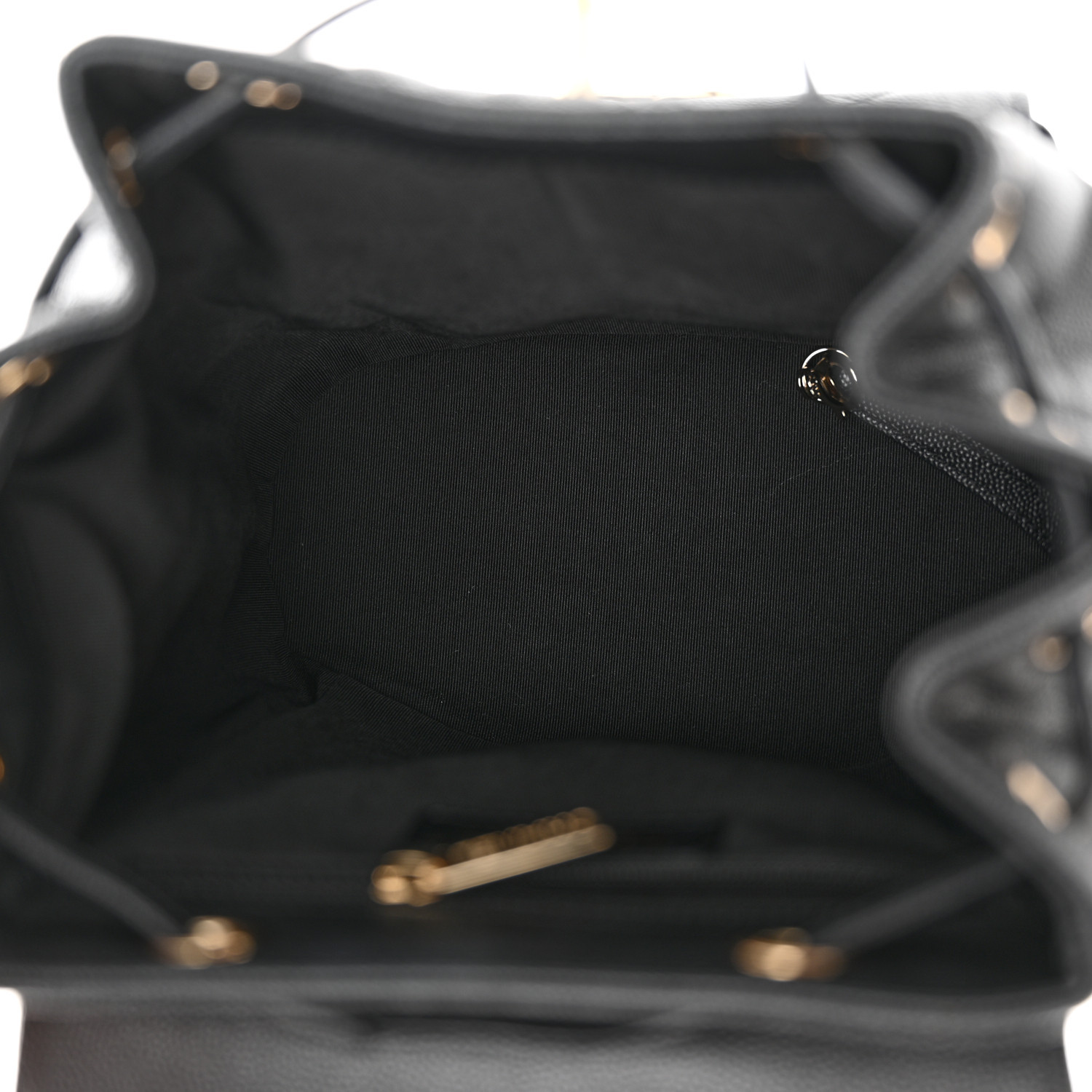 Chanel Classic Caviar Quilted Small Black Leather Women Daypack AS1371