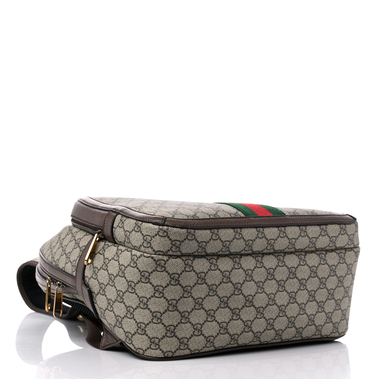 Gucci Ophidia GG Supreme Web Stripe Medium Beige Canvas Men Daypack 547967