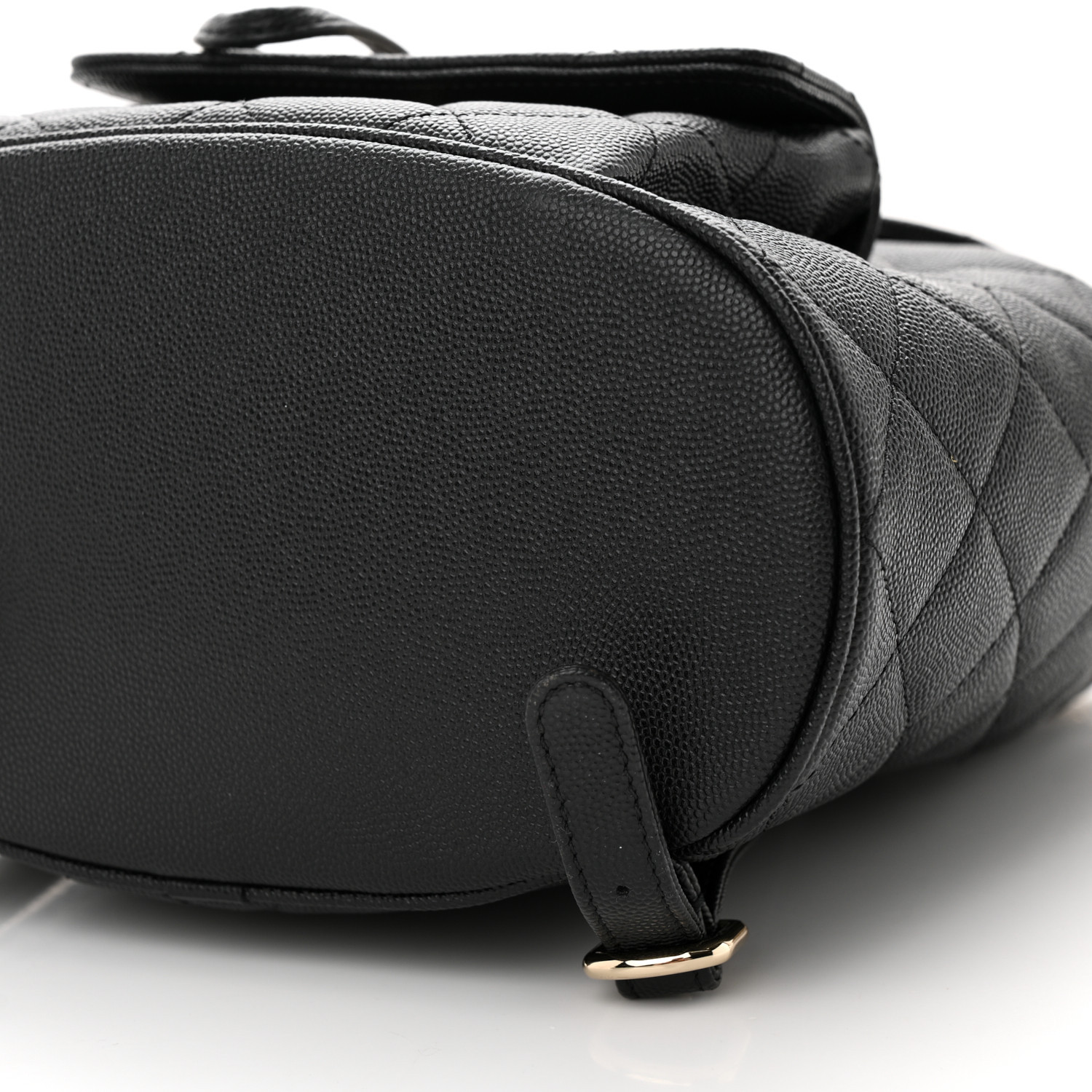 Chanel Classic Caviar Quilted Small Black Leather Women Daypack AS1371