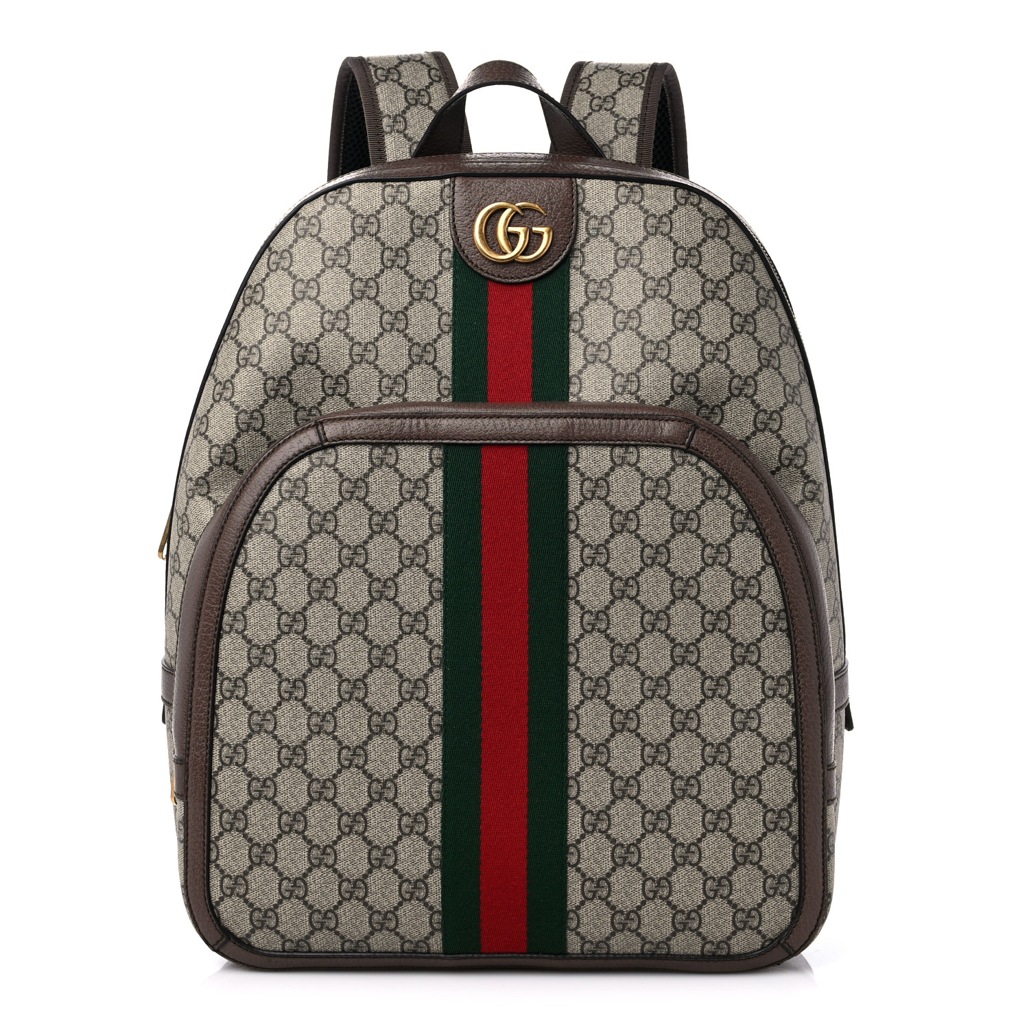 Gucci Ophidia GG Supreme Web Stripe Medium Beige Canvas Men Daypack 547967