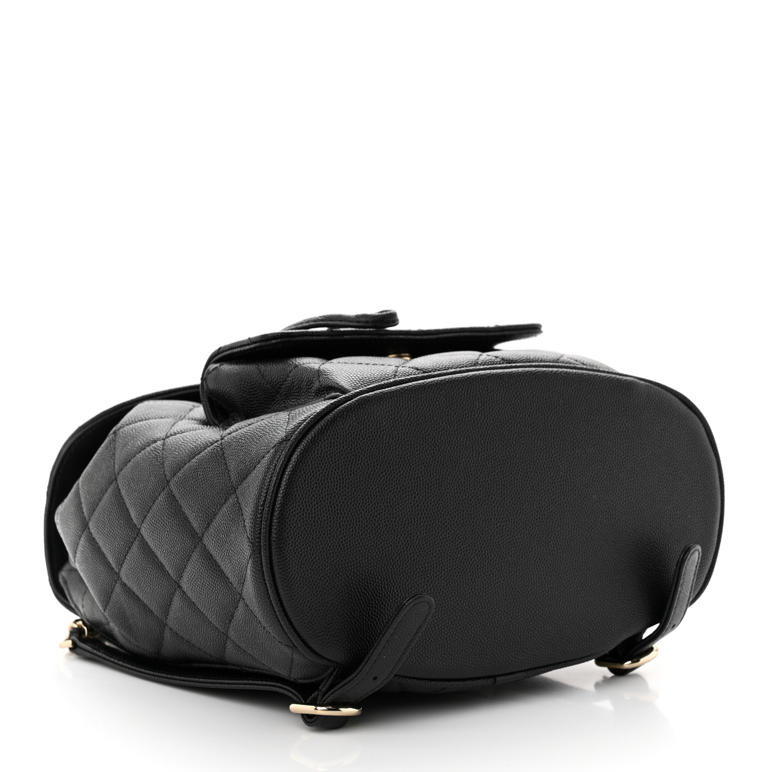 Chanel Classic Caviar Quilted Small Black Leather Women Daypack AS1371