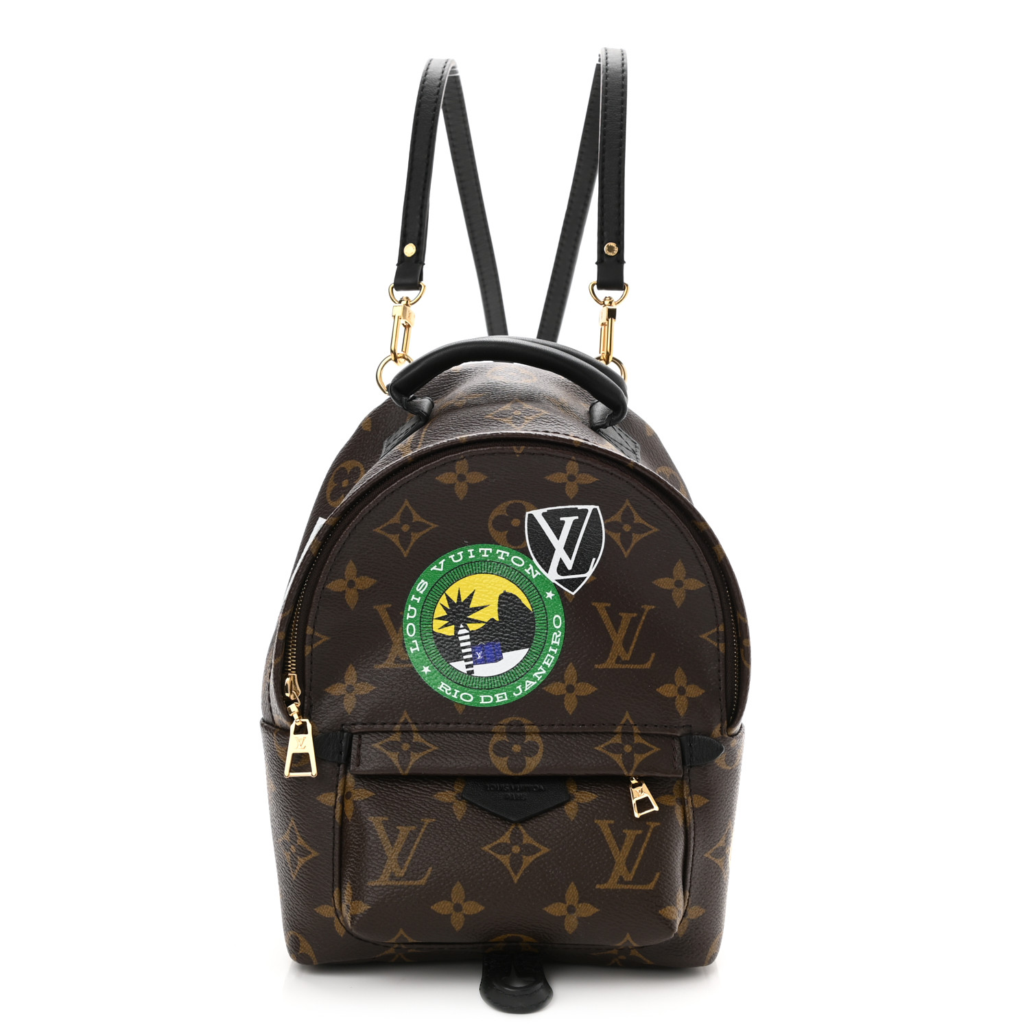 Louis Vuitton Monogram Classic My World Tour Palm Springs BB Brown Canvas Women Daypack M41562