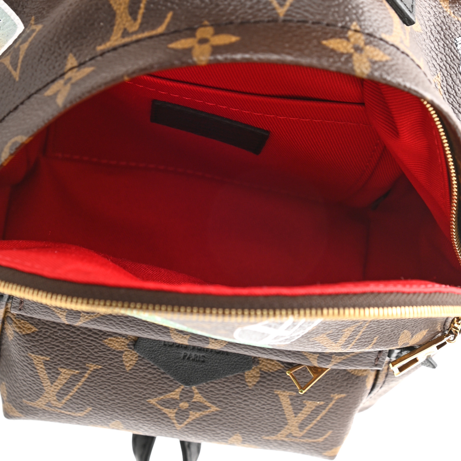 Louis Vuitton Monogram Classic My World Tour Palm Springs BB Zaino da donna in tela marrone M41562