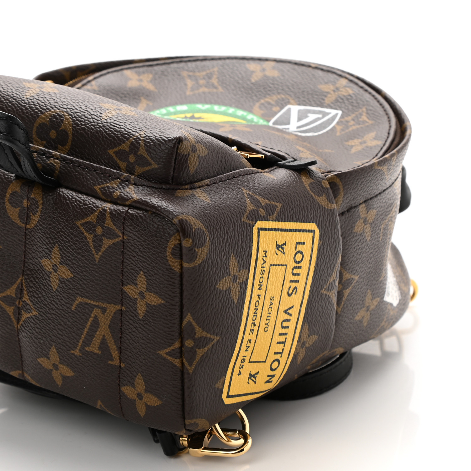 Louis Vuitton Monogram Classic My World Tour Palm Springs BB Zaino da donna in tela marrone M41562