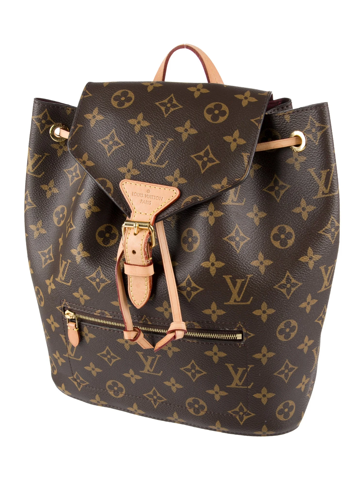 Louis Vuitton Monogram Classic Hot Montsouris PM Brown Canvas Women Daypack M43431