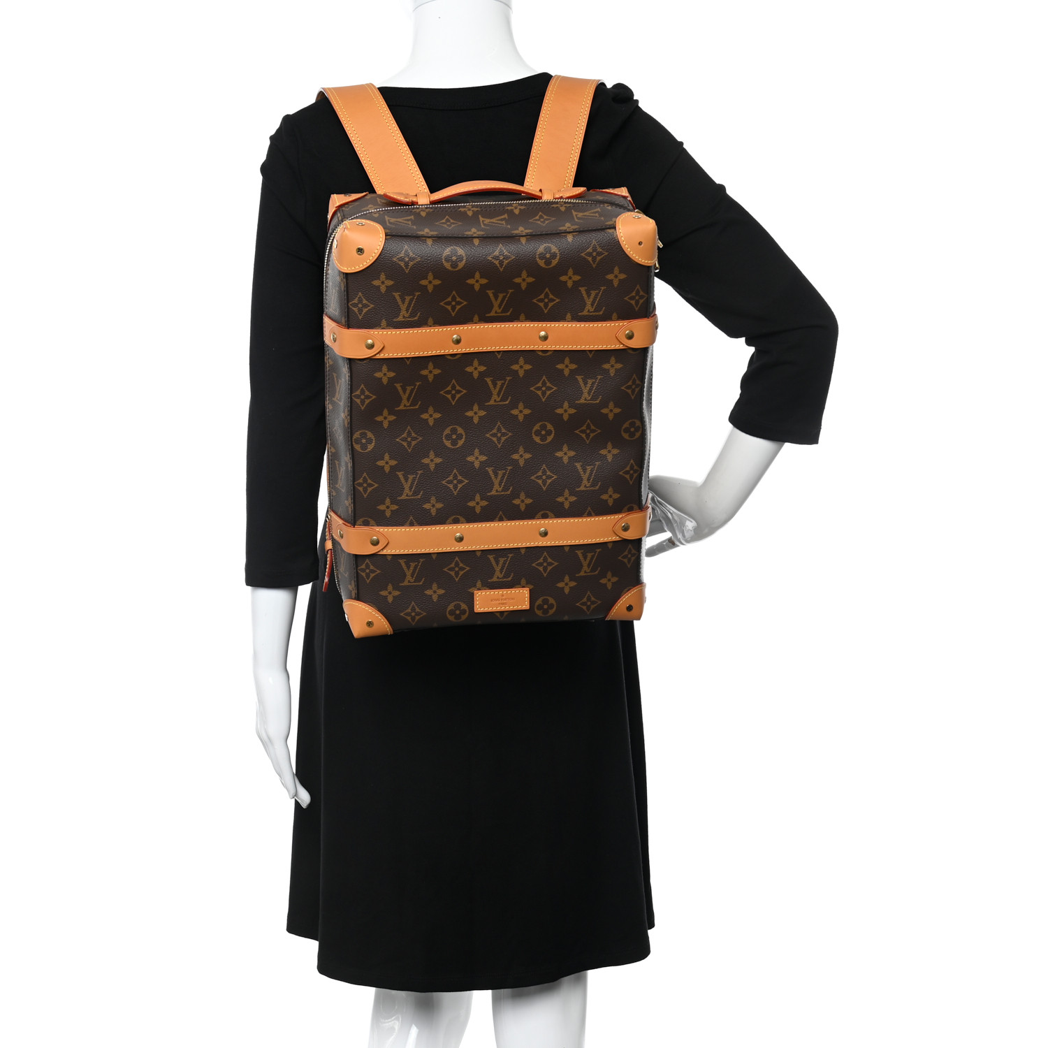 Balo Louis Vuitton Monogram Classic Fashion Soft Trunk PM Brown Canvas dành cho nữ Specialized Backpack M44752