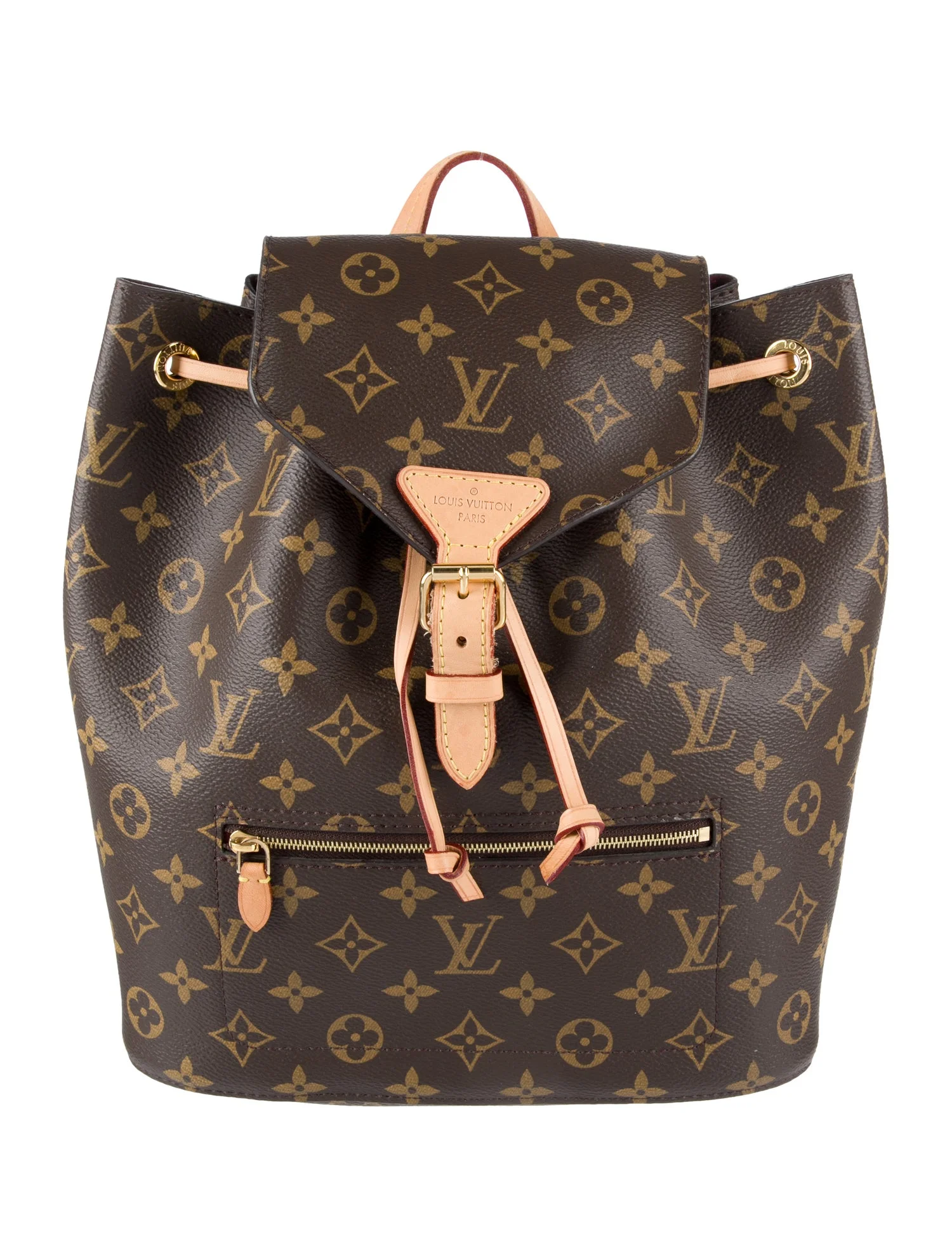 Louis Vuitton Monogram Classic Hot Montsouris PM Brown Canvas Women Daypack M43431