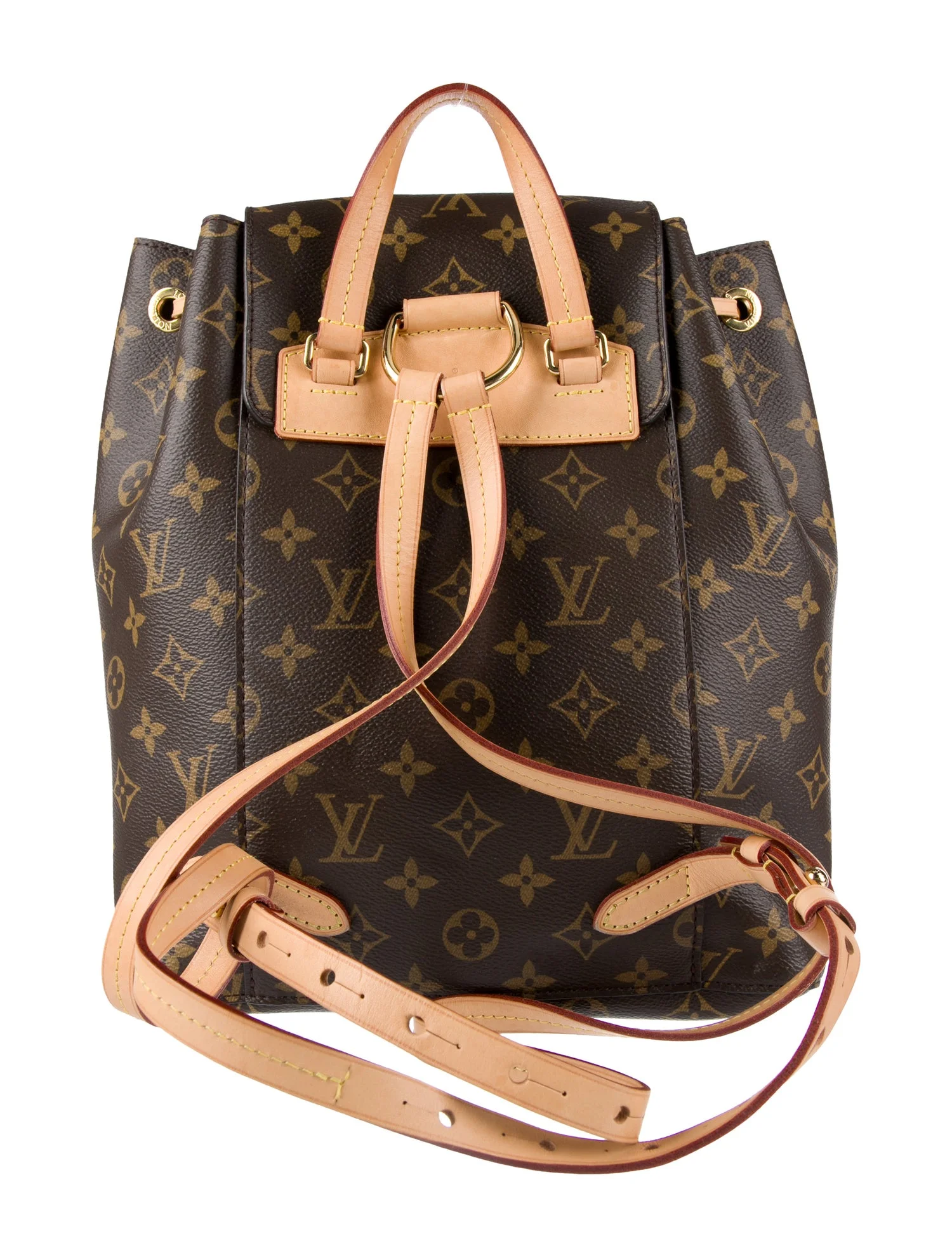 Louis Vuitton Monogram Classic Hot Montsouris PM Brown Canvas Women Daypack M43431