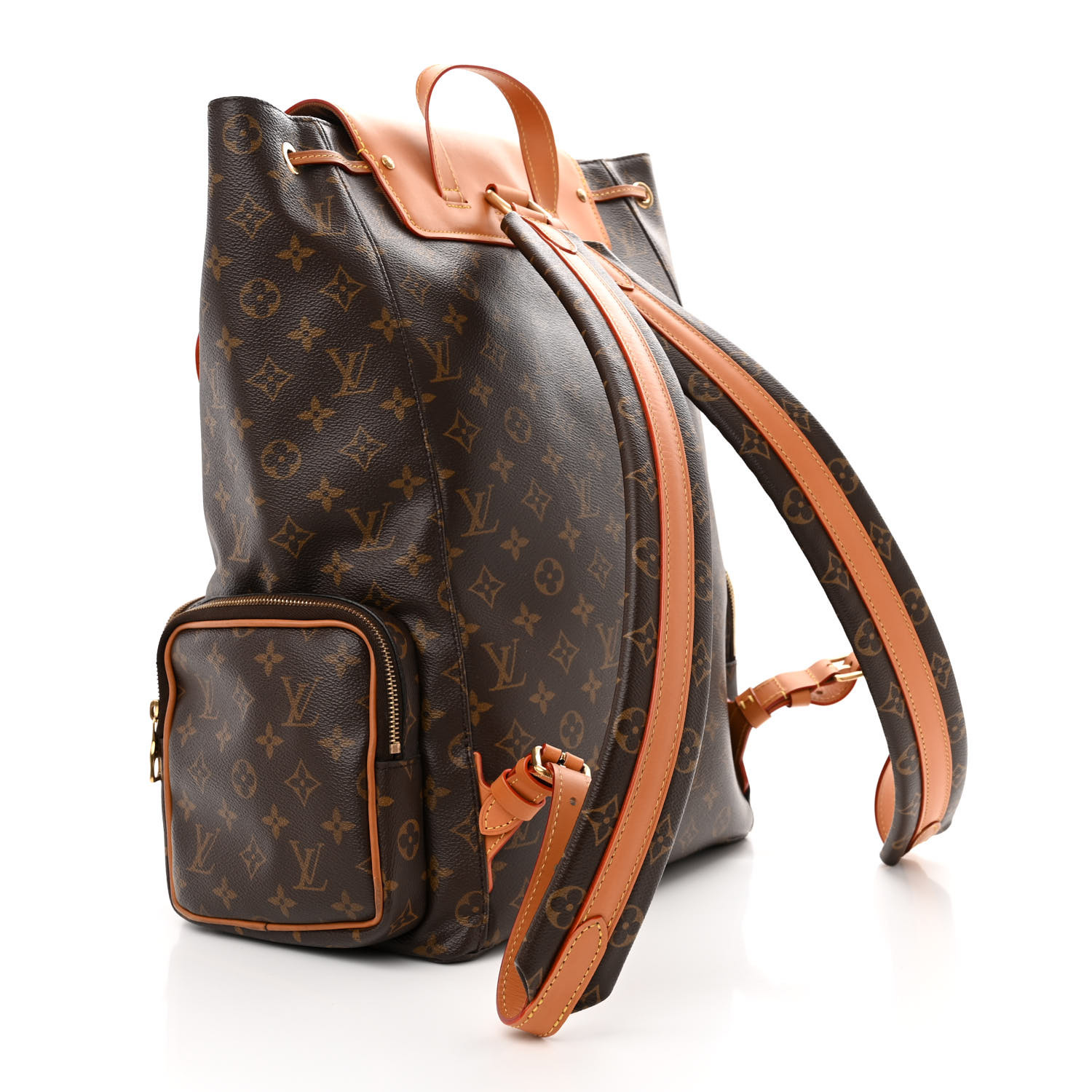 Louis Vuitton Monogram Classic Trio MM Brown Canvas Men Daypack M44658
