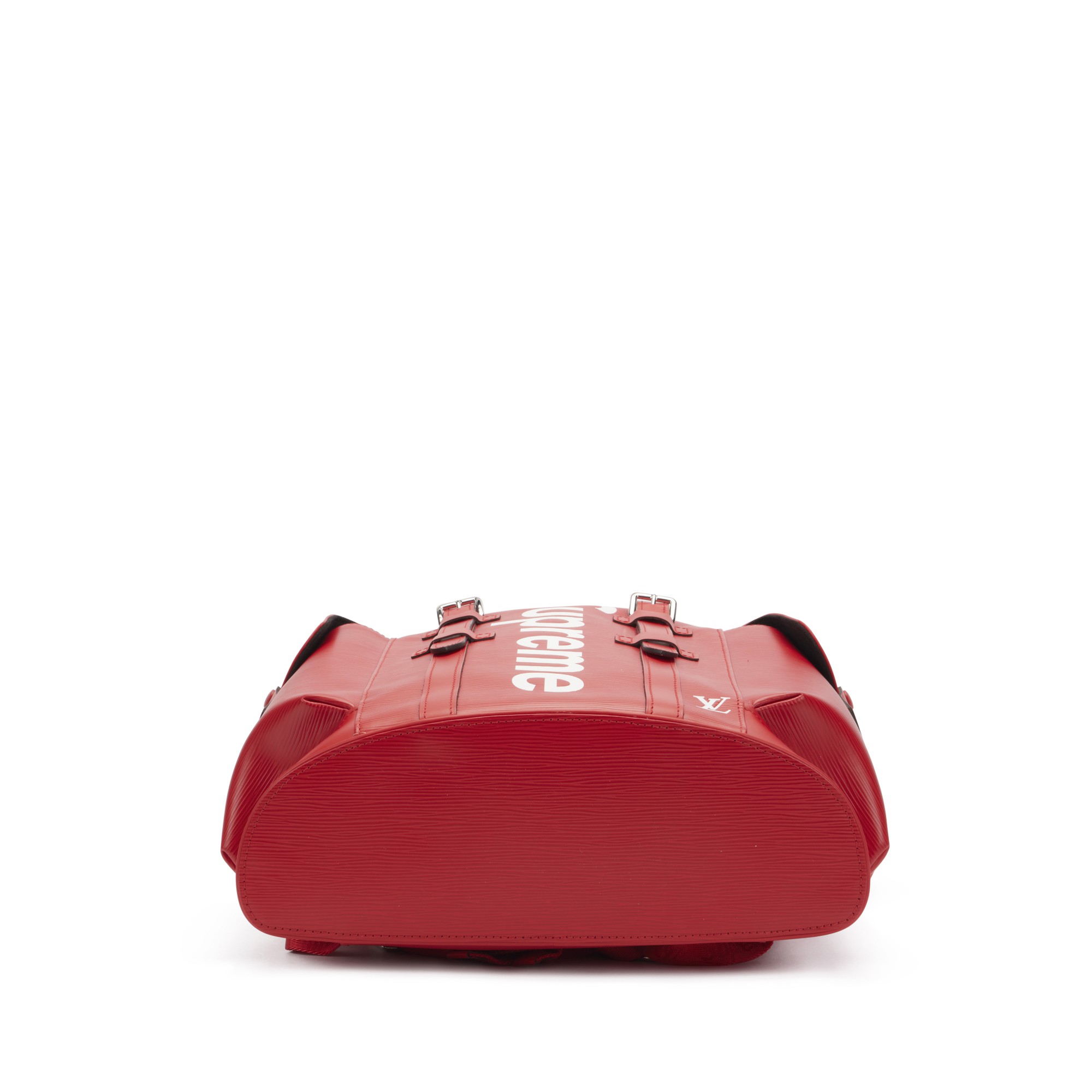 Louis Vuitton X Supreme Christopher MM Red Epi Leather Men Daypack M53414