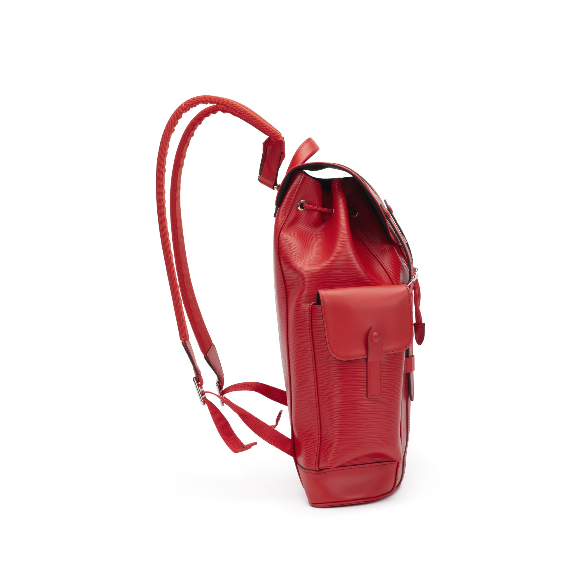 Louis Vuitton X Supreme Christopher MM Red Epi Leather Men Daypack M53414