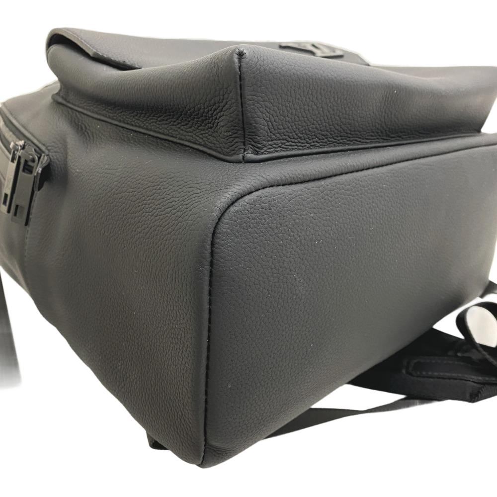 Louis Vuitton Soft Leather Aerogram MM Black Cowhide Men Takeoff Daypack M57079