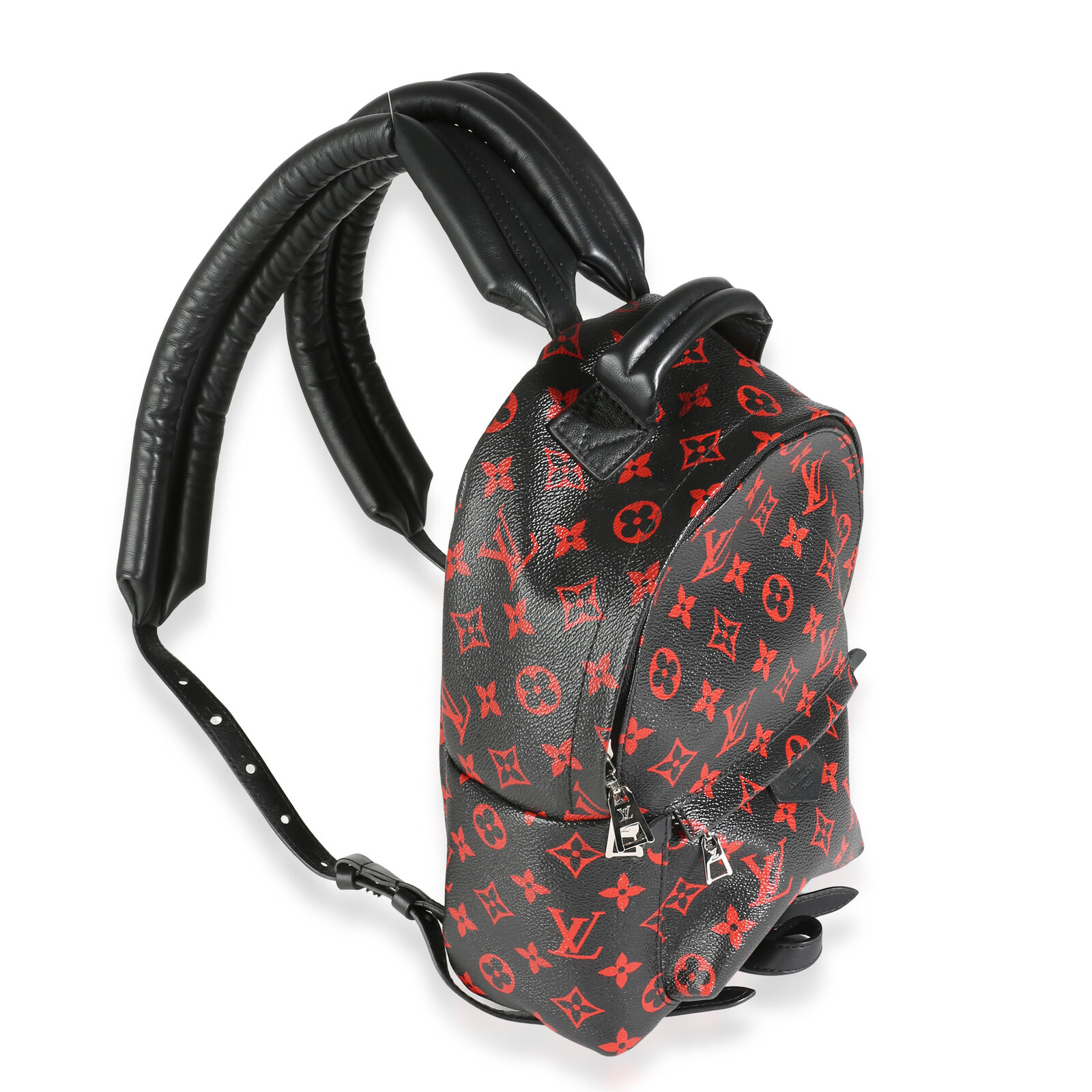 Louis Vuitton Monogram Classic Infrarouge Palm Springs PM Nero Rosso Tela Donna Zaino M41458