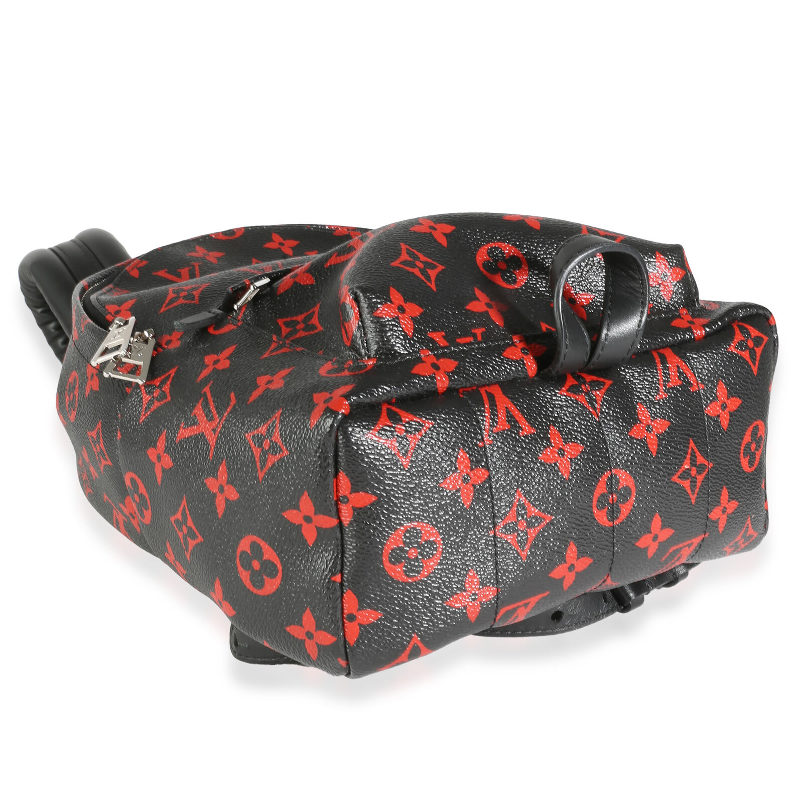 Louis Vuitton Monogram Classic Infrarouge Palm Springs PM Nero Rosso Tela Donna Zaino M41458