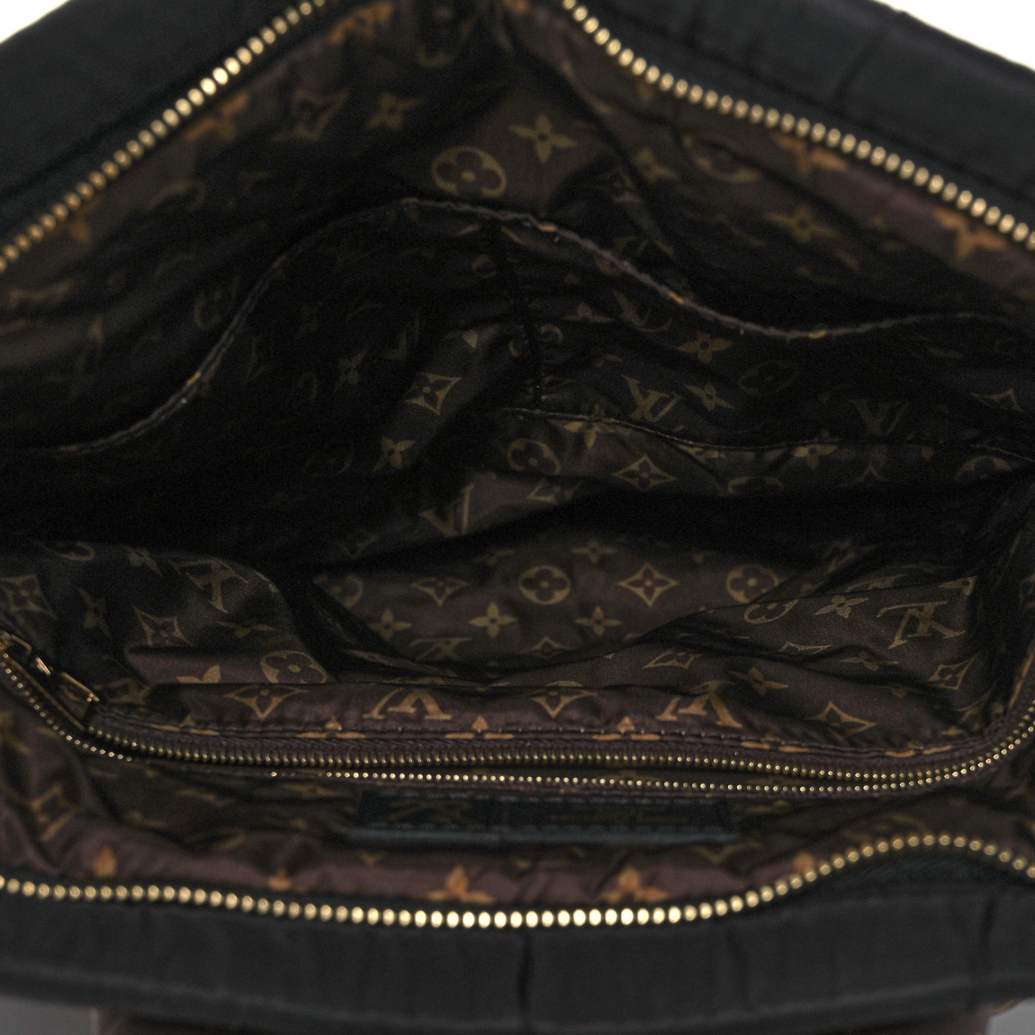 路易威登 Monogram 經典限量羽絨 Econyl 枕頭 MM 黑色尼龍男女通用托特包背包 M58981