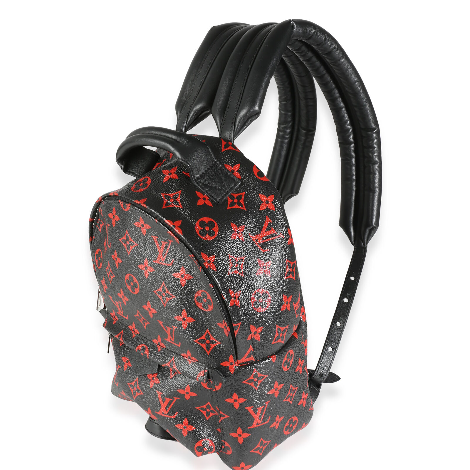 Louis Vuitton Monogram Classic Infrarouge Palm Springs PM Nero Rosso Tela Donna Zaino M41458
