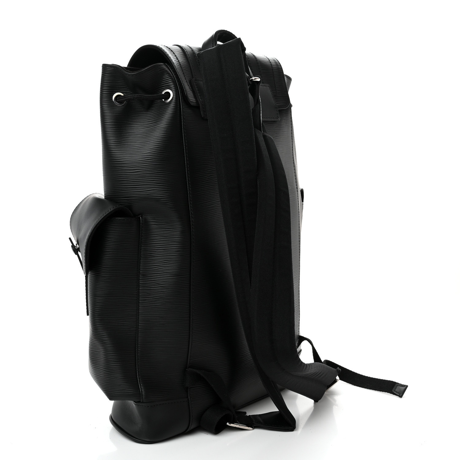 Louis Vuitton Christopher Elegant MM Black Epi Leather Men Daypack M50159