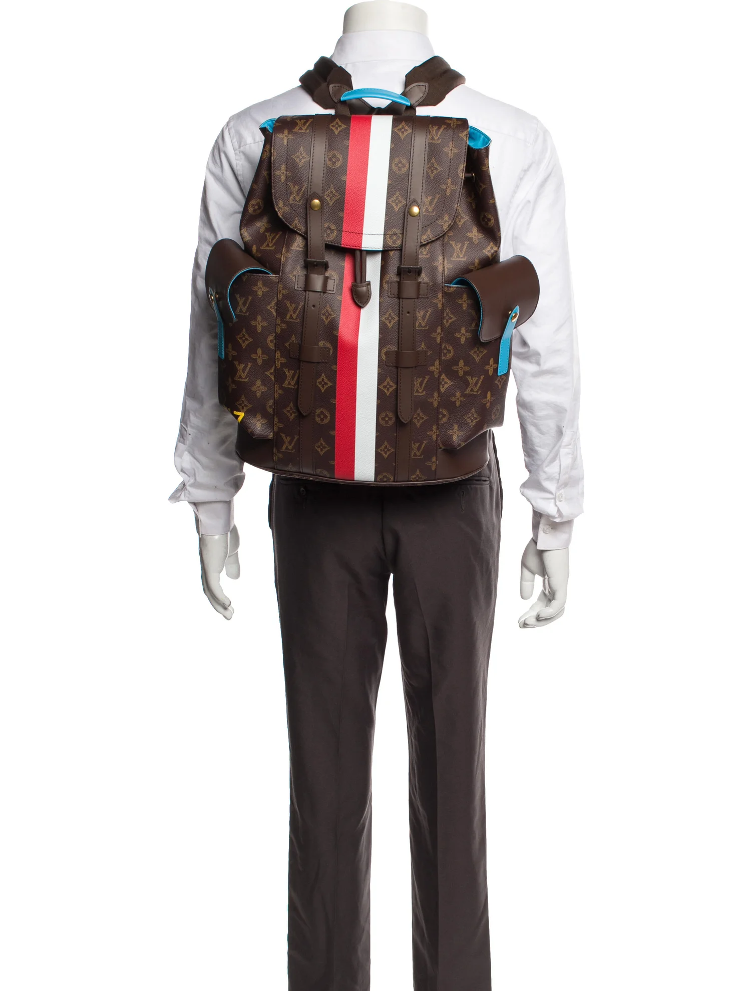 Louis Vuitton Christopher Classic PM Brown Canvas Men Daypack M59662