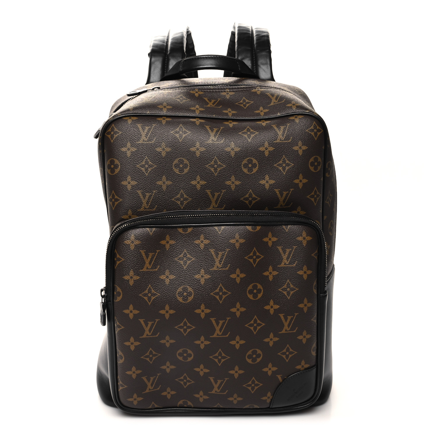 Louis Vuitton Monogram Macassar Dean MM Brown Canvas Unisex Daypack M45335