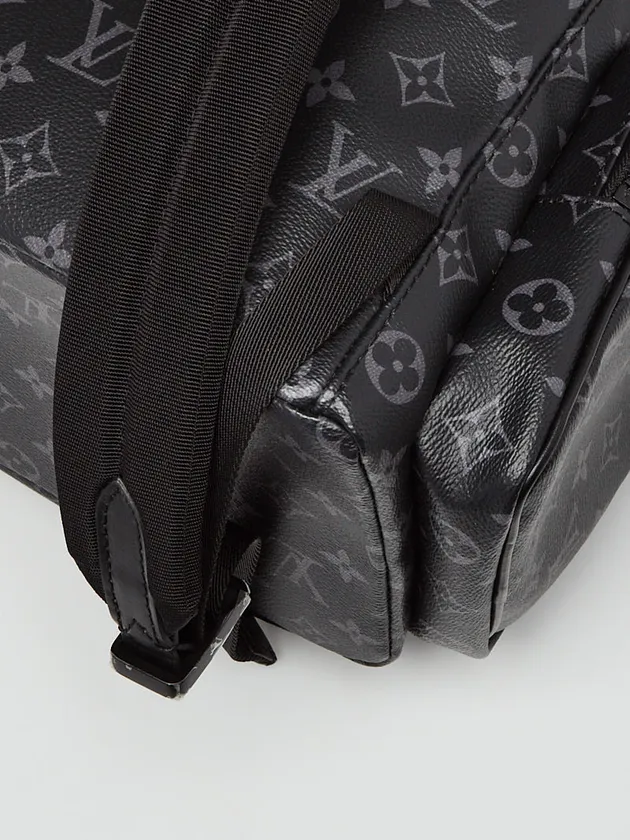 Louis Vuitton Monogram Classic Eclipse Trio MM Black Canvas Men Daypack M45538