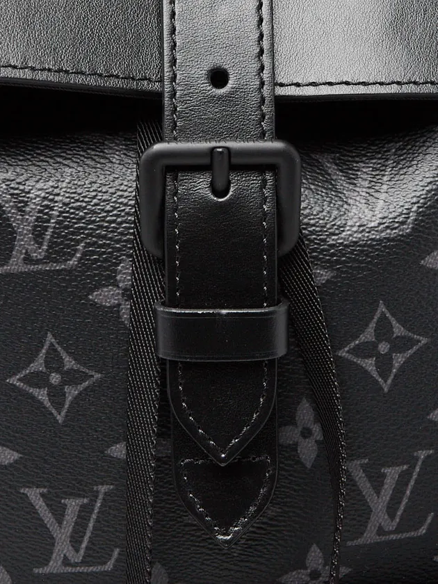 Louis Vuitton Monogram Classic Eclipse Trio MM Black Canvas Men Daypack M45538
