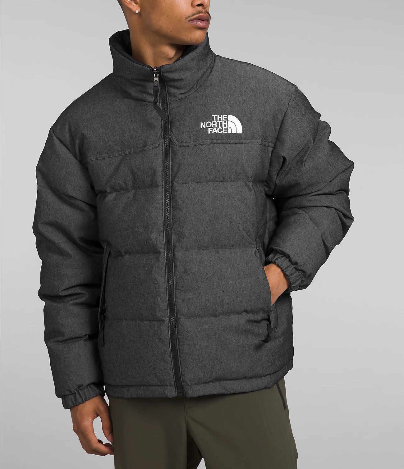 The North Face 1992 Reversible Nuptse Preto Goose Down Unissex Jaqueta Acolchoada Nf0a831i