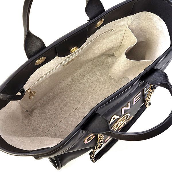 Túi xách Chanel Shopping Tote Classic cỡ lớn bằng da bê màu đen dành cho nữ A66941