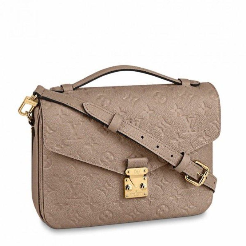 Louis Vuitton Monogram Empreinte Pochette Metis Classic Coffee Cowhide Women Messenger Shoulder Bag M21359
