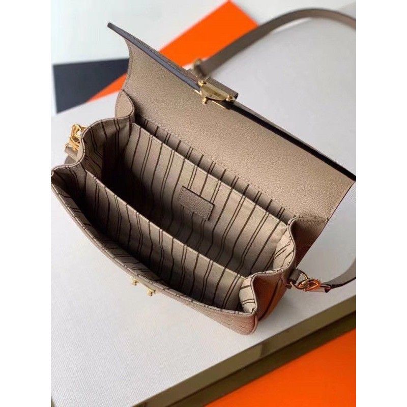Louis Vuitton Monogram Empreinte Pochette Metis Classic Coffee Cowhide Women Messenger Shoulder Bag M21359