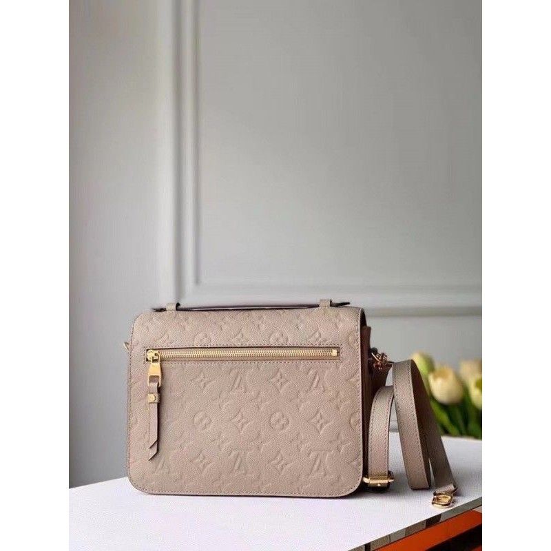 Louis Vuitton Monogram Empreinte Pochette Metis Classic Coffee Cowhide Women Messenger Shoulder Bag M21359