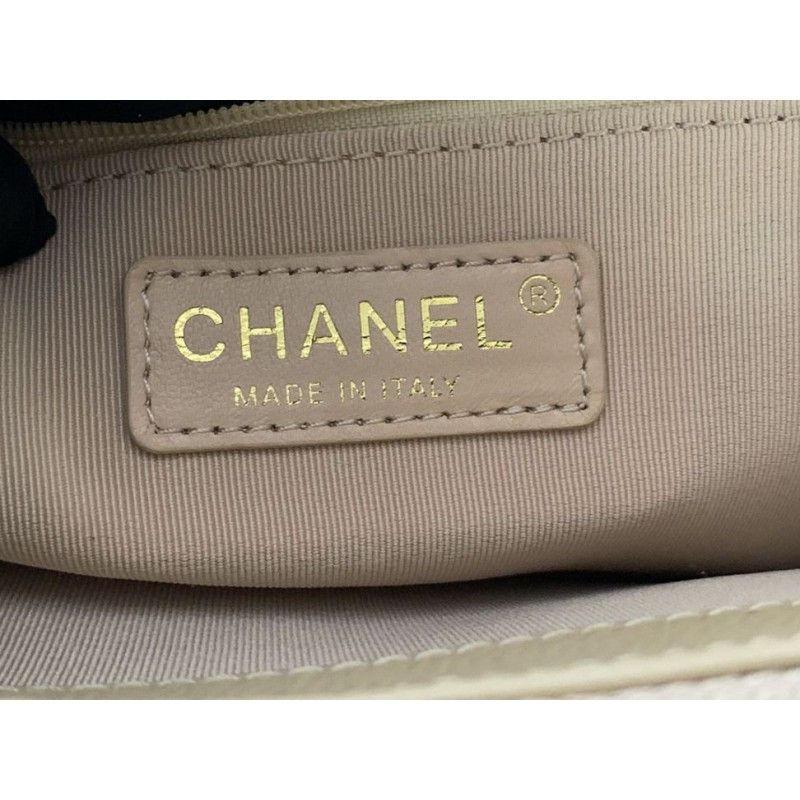 Chanel Grand Shopping Tote(GST) Fashion Large Apricot Grained Calfskin Women Handbag A50995