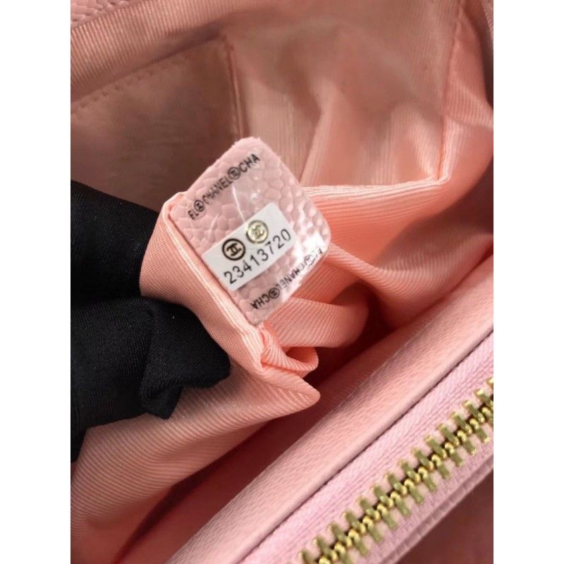 Chanel Grand Shopping Tote(GST) Fashion Large Pink Grained Calfskin Women Handbag A50995