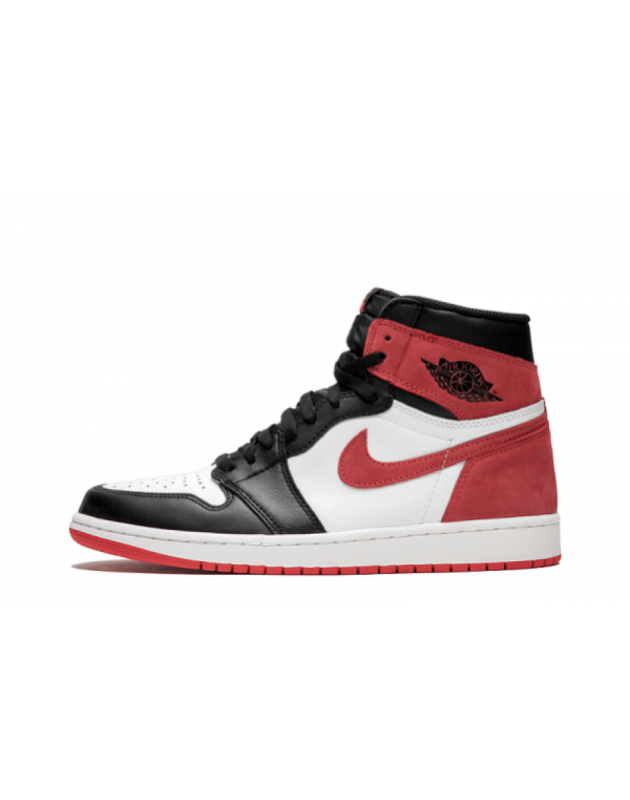 Jordan Air Jordan 1 Retro High 2018 Track Red Leather Rubber Sole Basketball Sneakers 555088-112