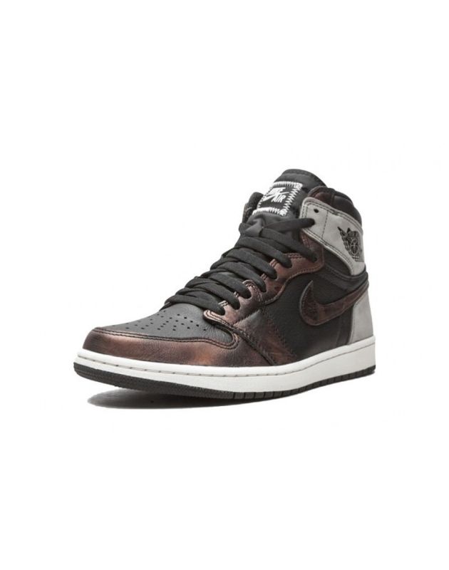 Jordan Air Jordan 1 Retro High 2021 Light Army Rust Shadow Patina Leather Rubber Sole Basketball Sneakers 555088-033