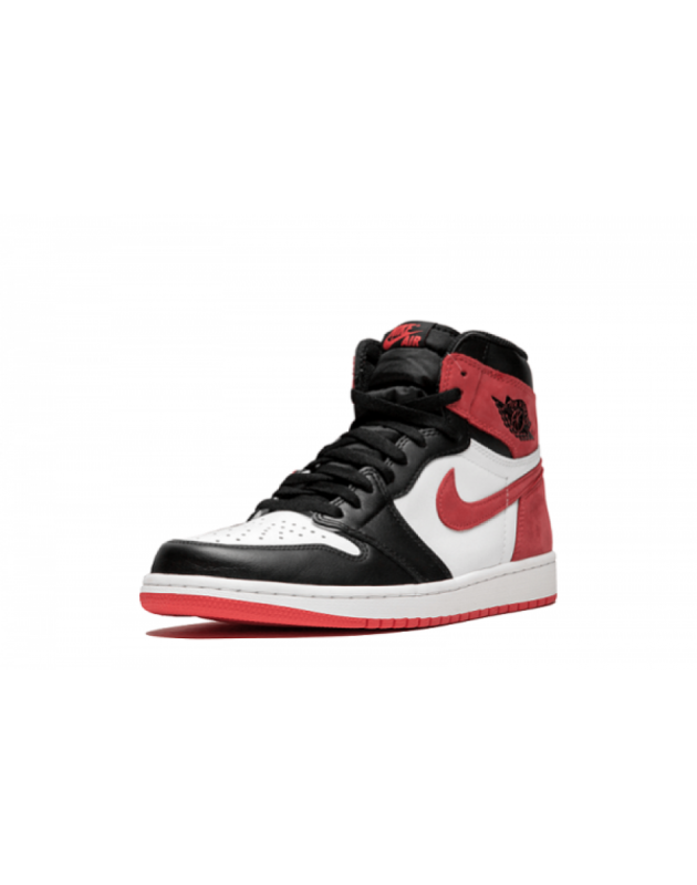 Jordan Air Jordan 1 Retro High 2018 Track Red Leather Rubber Sole Basketball Sneakers 555088-112