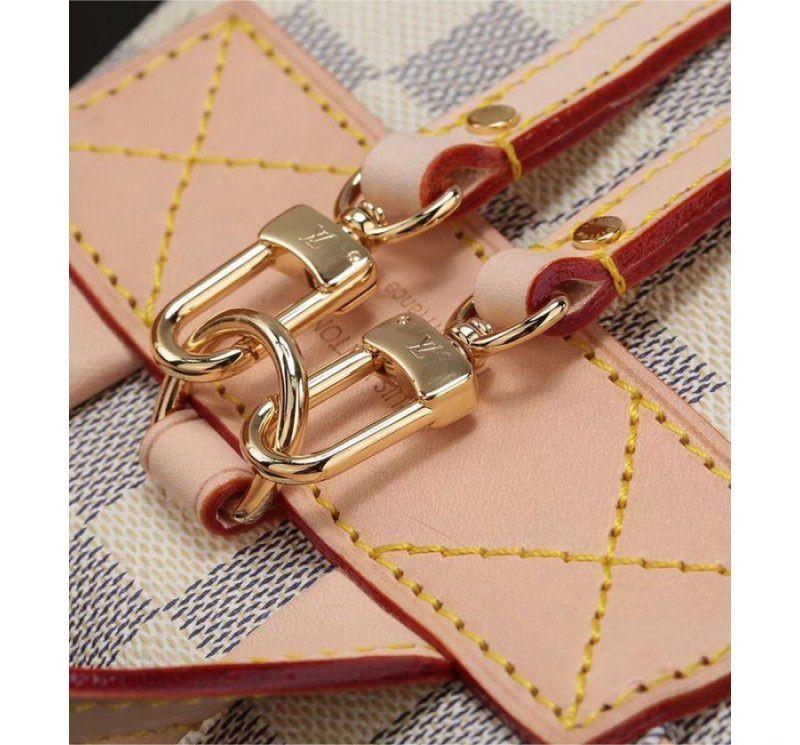 Louis Vuitton Damier Azur Sperone Natural BB Beige Canvas Women Backpack N44026