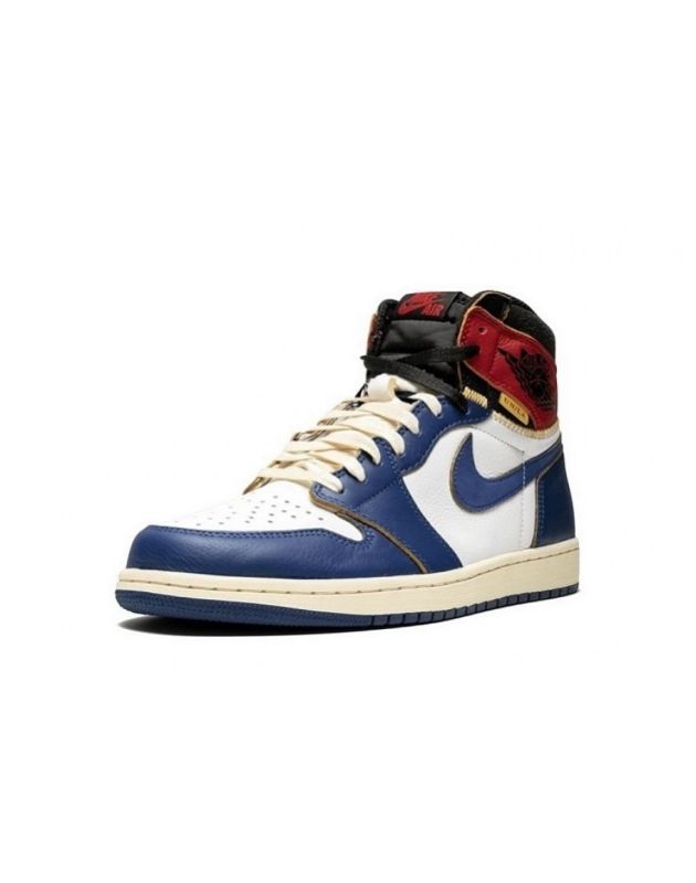 Jordan Air Jordan 1 Retro High 2018 Union Los Angeles Blue Toe Leather Rubber Sole Basketball Sneakers BV1300-146
