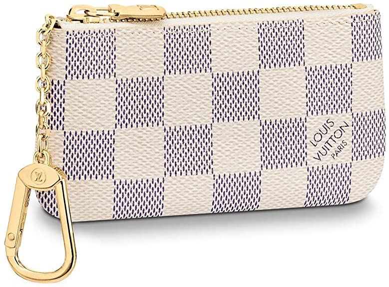 Beg Kunci Louis Vuitton Damier Azur BB Kanvas Beige Beg Tangan Wanita N62659